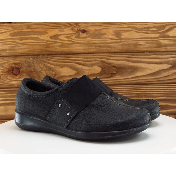 SoftWalk Size 8.5 Clog Black Leather Extra Wide (E+) Slip On Women - Picture 4 of 12